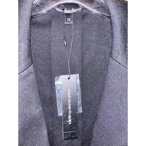 View by Walter Baker women’s black stretch blazer jacket NWT (size 1X) - Picture 2 of 5
